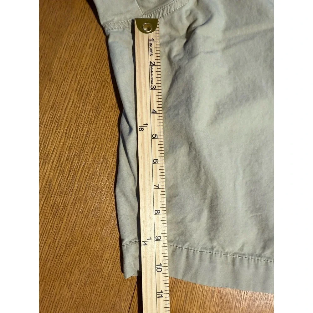 Eddie Bauer Cargo Shorts Mens 38(40) Beige Outdoor Hiking Cotton Pockets Ripstop
